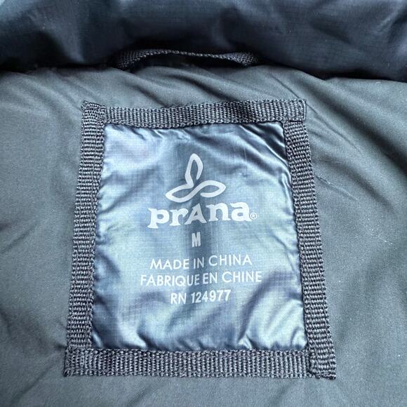 PrAna Women's Milly Down Filled Puffer Vest Charcoal Size M Outdoor Hiking - Picture 7 of 12